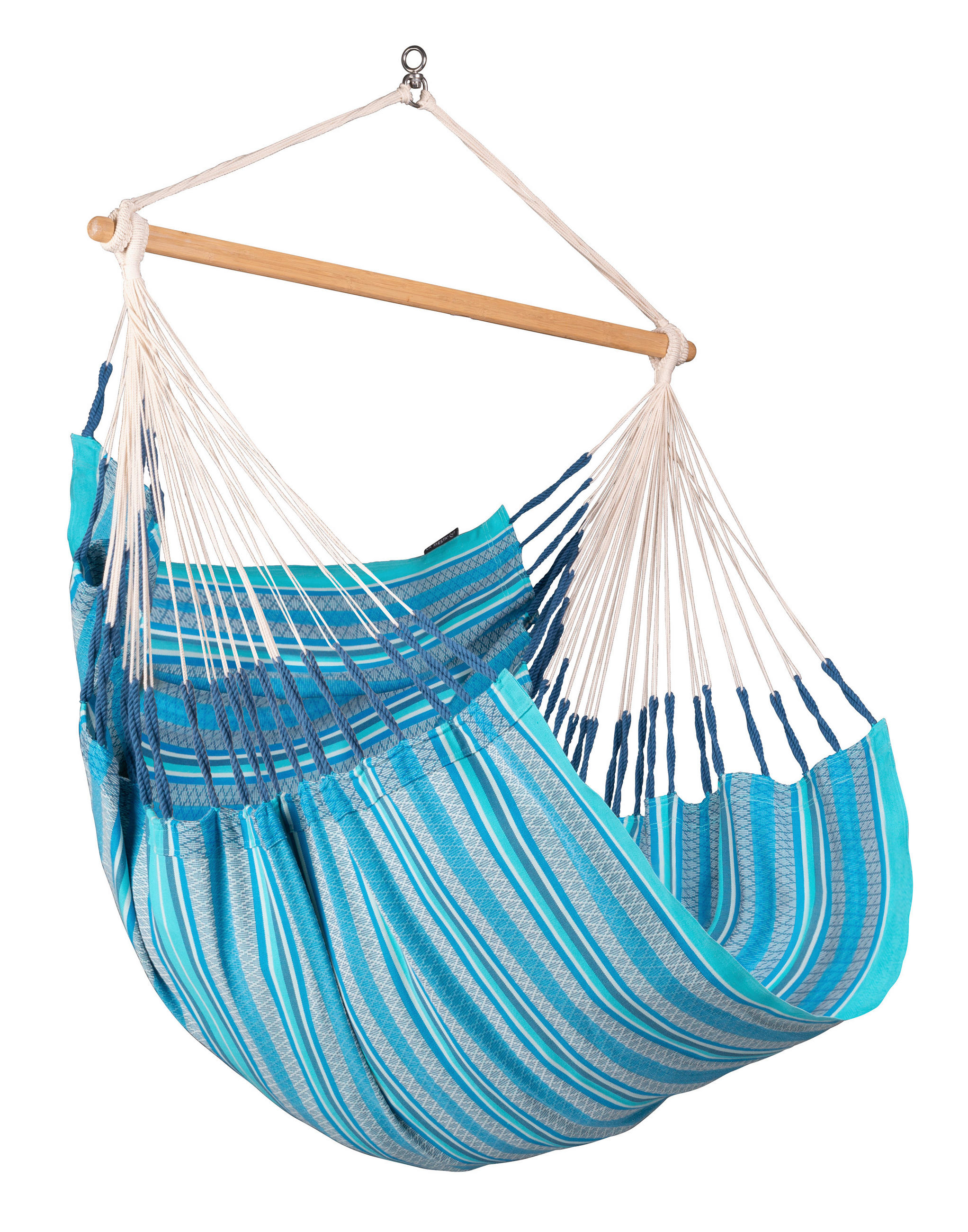HÄNGESESSEL comfort chair 110/160/180 cm  - Blau/Dunkelblau, KONVENTIONELL, Holz/Textil (110/160/180cm) - La Siesta
