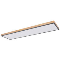 LED SVJETILJKA STROPNA  - boje grafita/opalna, Basics, metal/plastika (120/30/6,5cm) - Globo