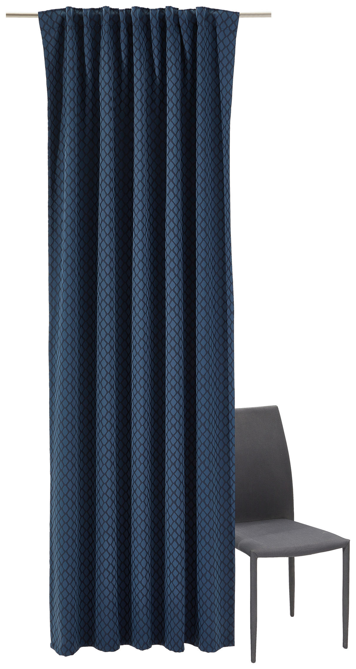 FERTIGVORHANG  blickdicht  140/245 cm   - Blau, KONVENTIONELL, Textil (140/245cm) - Dieter Knoll