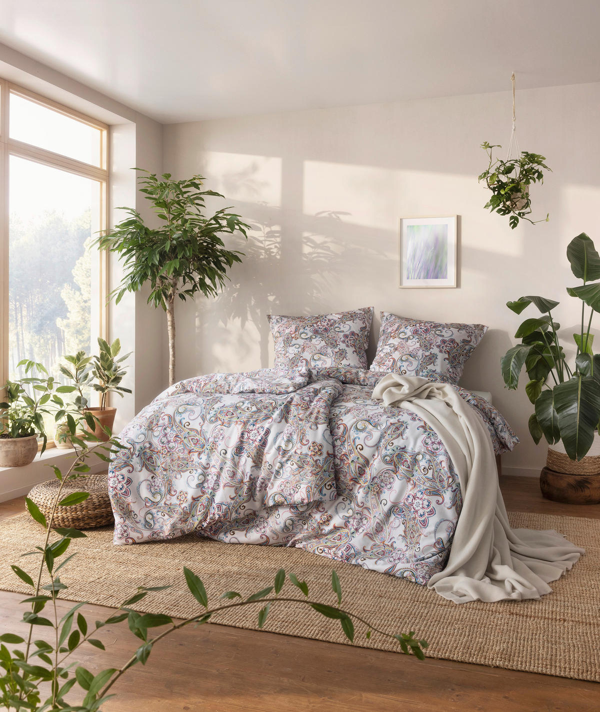 BETTWÄSCHE NatürlichEstella Makosatin 135/200 cm  - Rosa, Design, Textil (135/200cm) - Estella