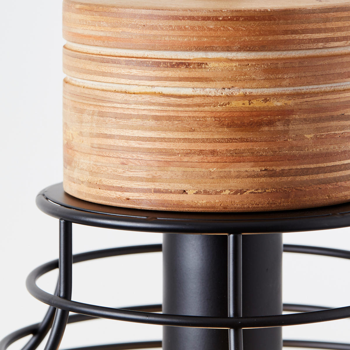 PENDELLEUCHTE 35/135 cm  - Schwarz, Natur, Holz/Metall (35/135cm) - Brilliant