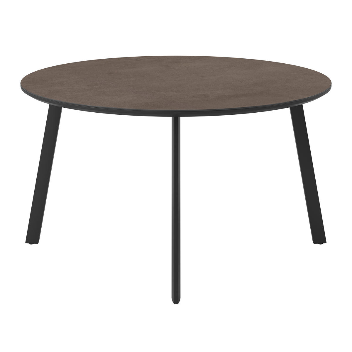 GARTENTISCH 140/140/75 cm Metall, Glas, Keramik rund  - Anthrazit, Design, Glas/Keramik (140/140/75cm) - Ambia Garden