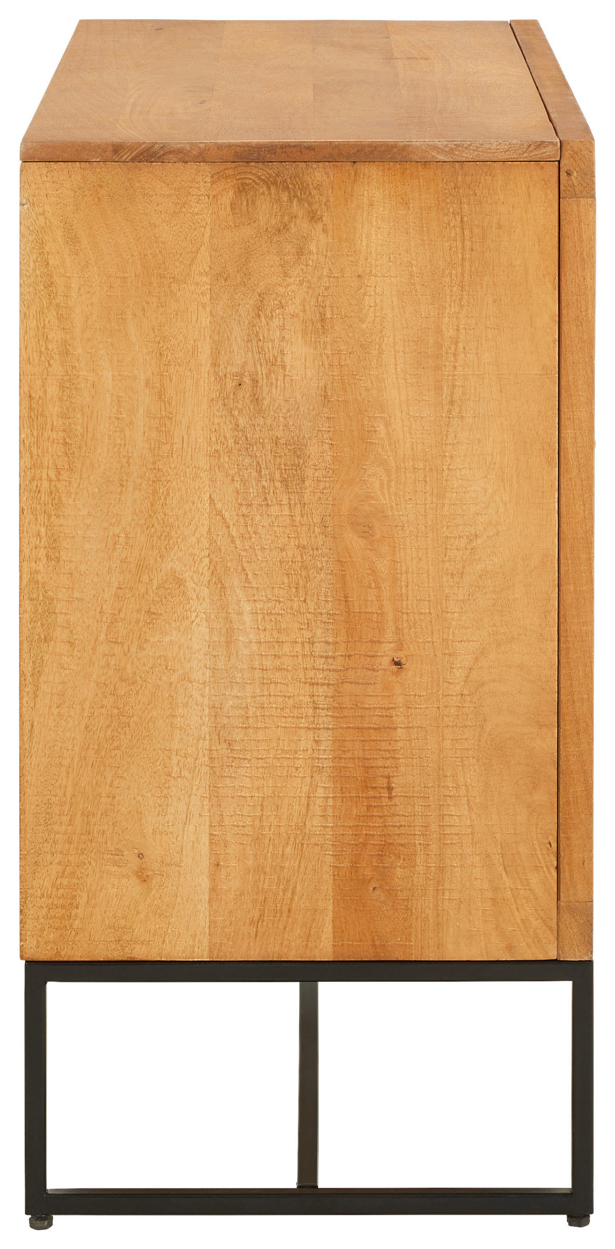 KOMMODE  in 85/75/40 cm  - Goldfarben/Schwarz, Natur, Holz/Metall (85/75/40cm) - Livetastic