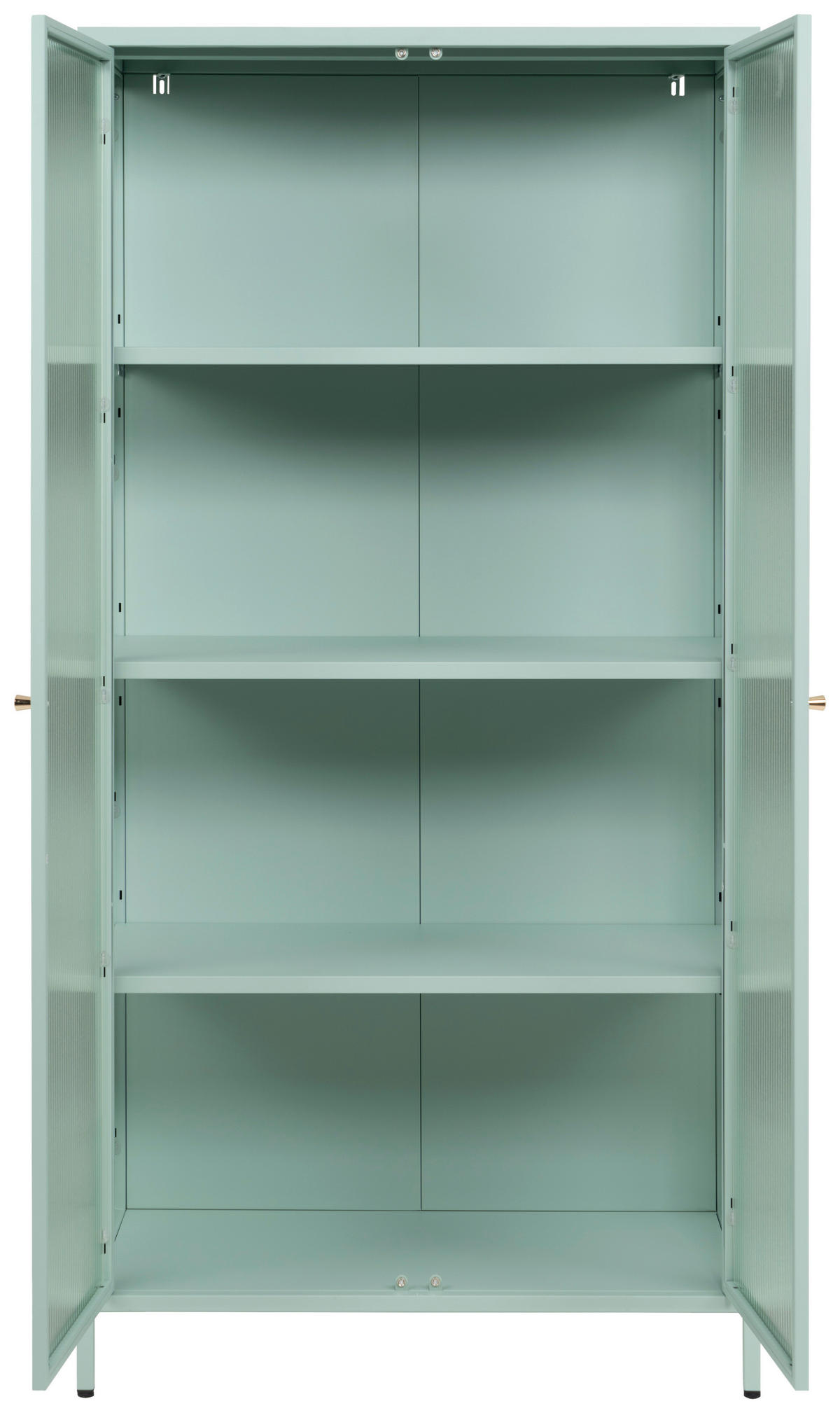 VITRINA 80/160/40 cm   - boje mente/zlatne boje, Design, staklo/metal (80/160/40cm) - MID.YOU