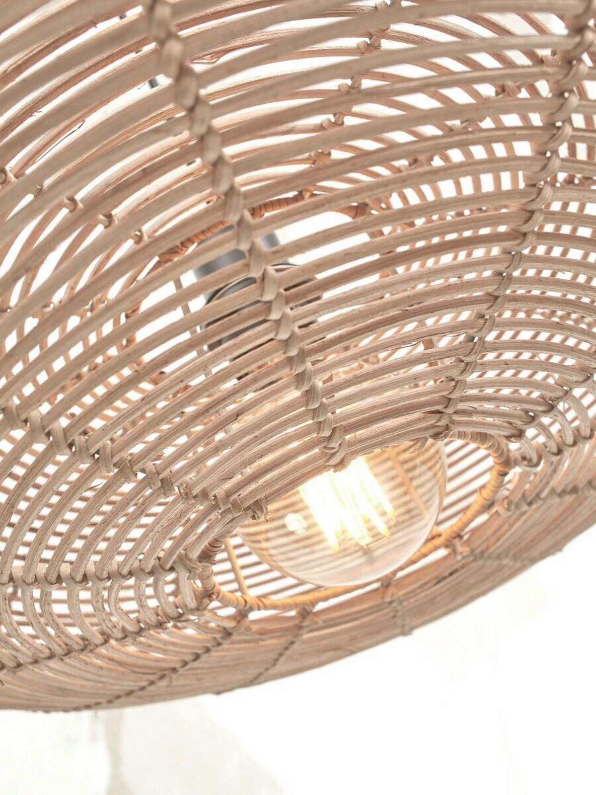 STOJACÍ LAMPA, 55/78/176 cm - bílá/přírodní barvy, Trend (55/78/176cm) - Good & Mojo