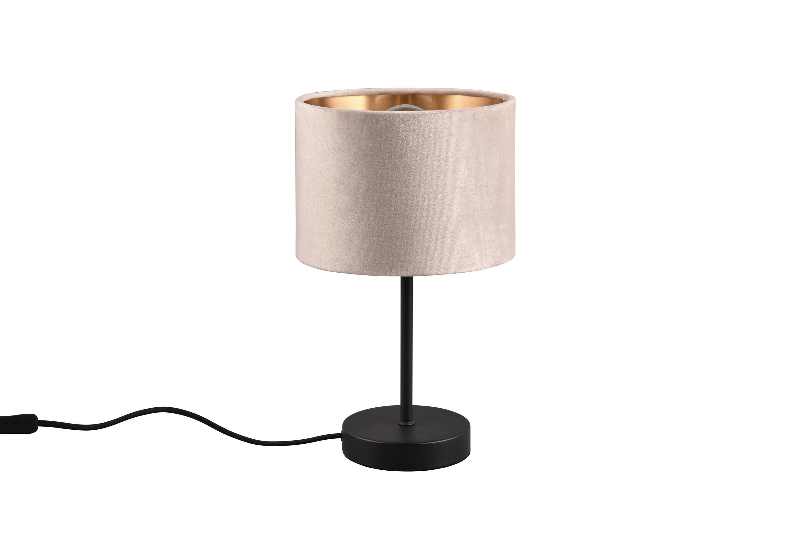 TISCHLEUCHTE Julieta 30/20 cm   - Beige, Design, Textil/Metall (30/20cm) - Trio Leuchten
