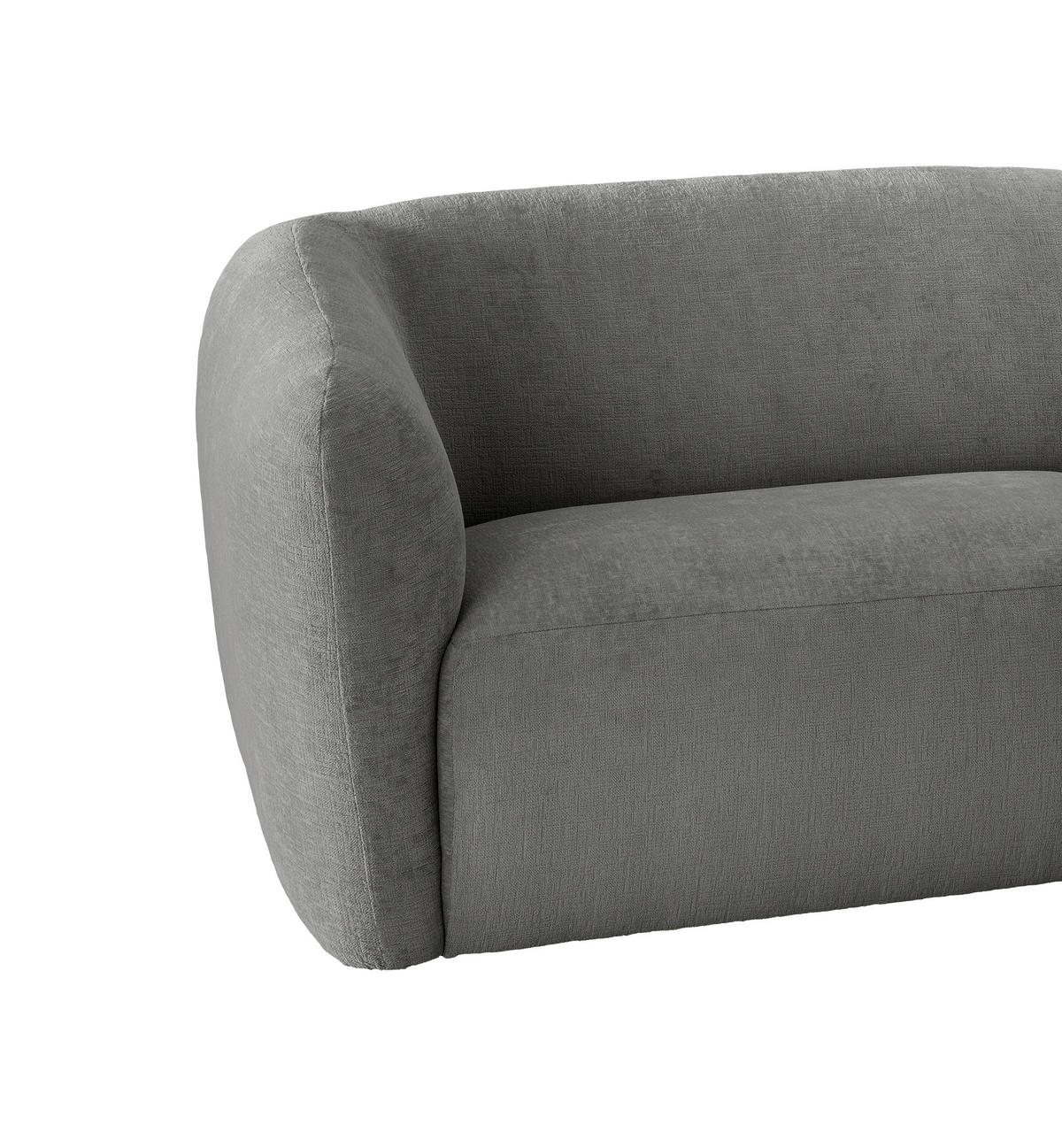 ECKSOFA in Mikrofaser Graubraun  276/182 cm  - Graubraun/Schwarz, MODERN, Kunststoff/Textil (276/182cm) - Livetastic