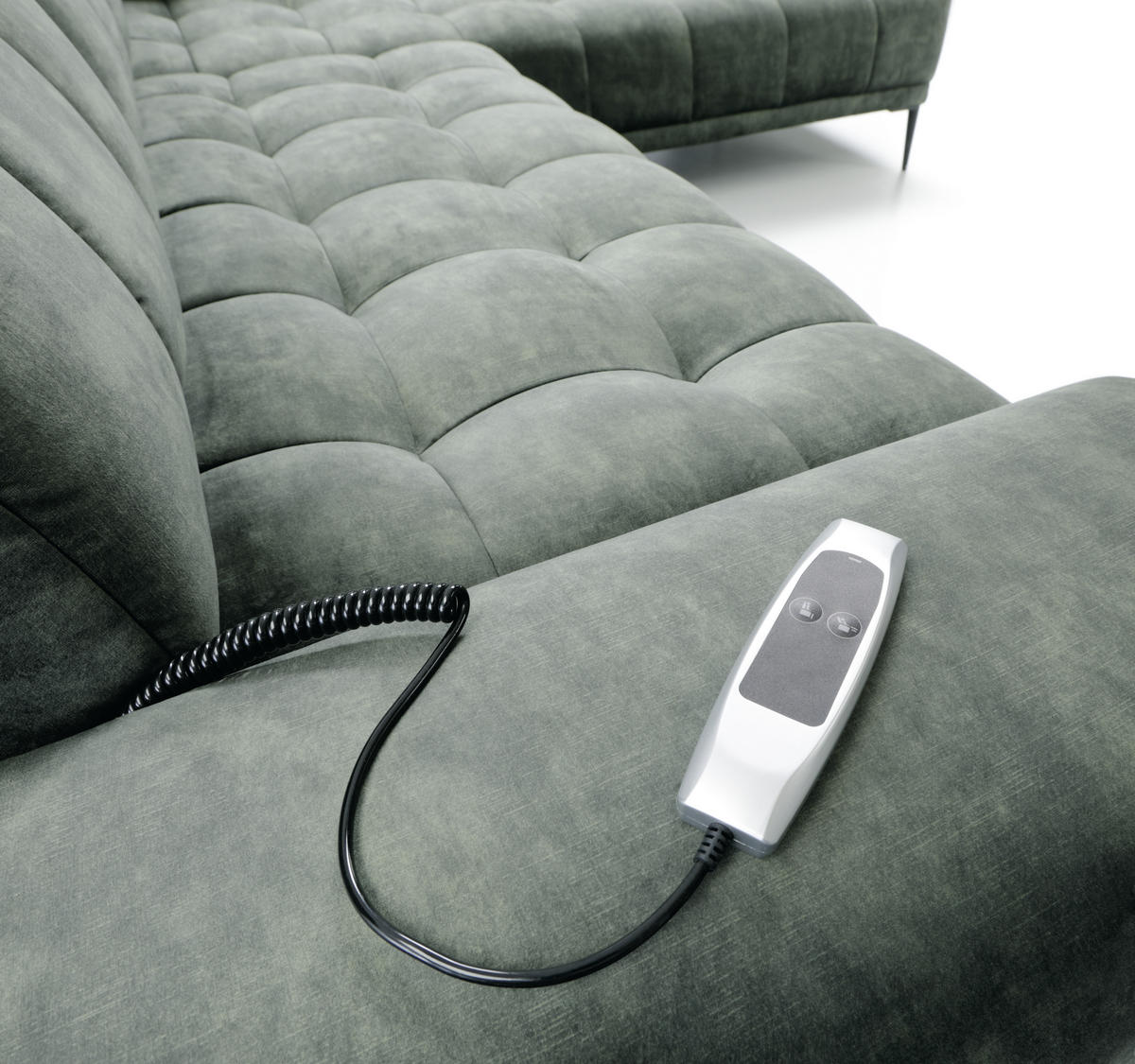 UGAONA GARNITURA plava  - crna/plava, Dizajnerski, tekstil/metal (226/276cm) - Stylife