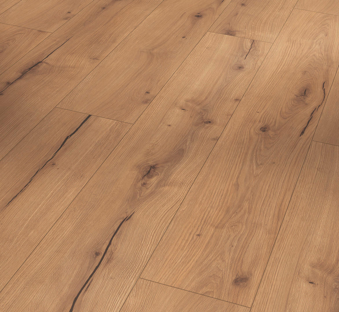 DESIGNBODEN Modular ONE  per  m² - Eichefarben, Basics, Holzwerkstoff (128.5/19.4/0.8cm) - Parador