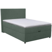 BOXBETT 100/200 cm  Grün  - Schwarz/Grün, Konventionell, Kunststoff/Textil (100/200cm) - Moderano