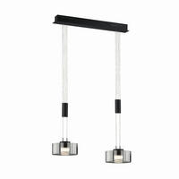 LED-PENDELLEUCHTE Lavin 64/20/160 cm   - Design, Glas/Metall (64/20/160cm) - Fischer & Honsel