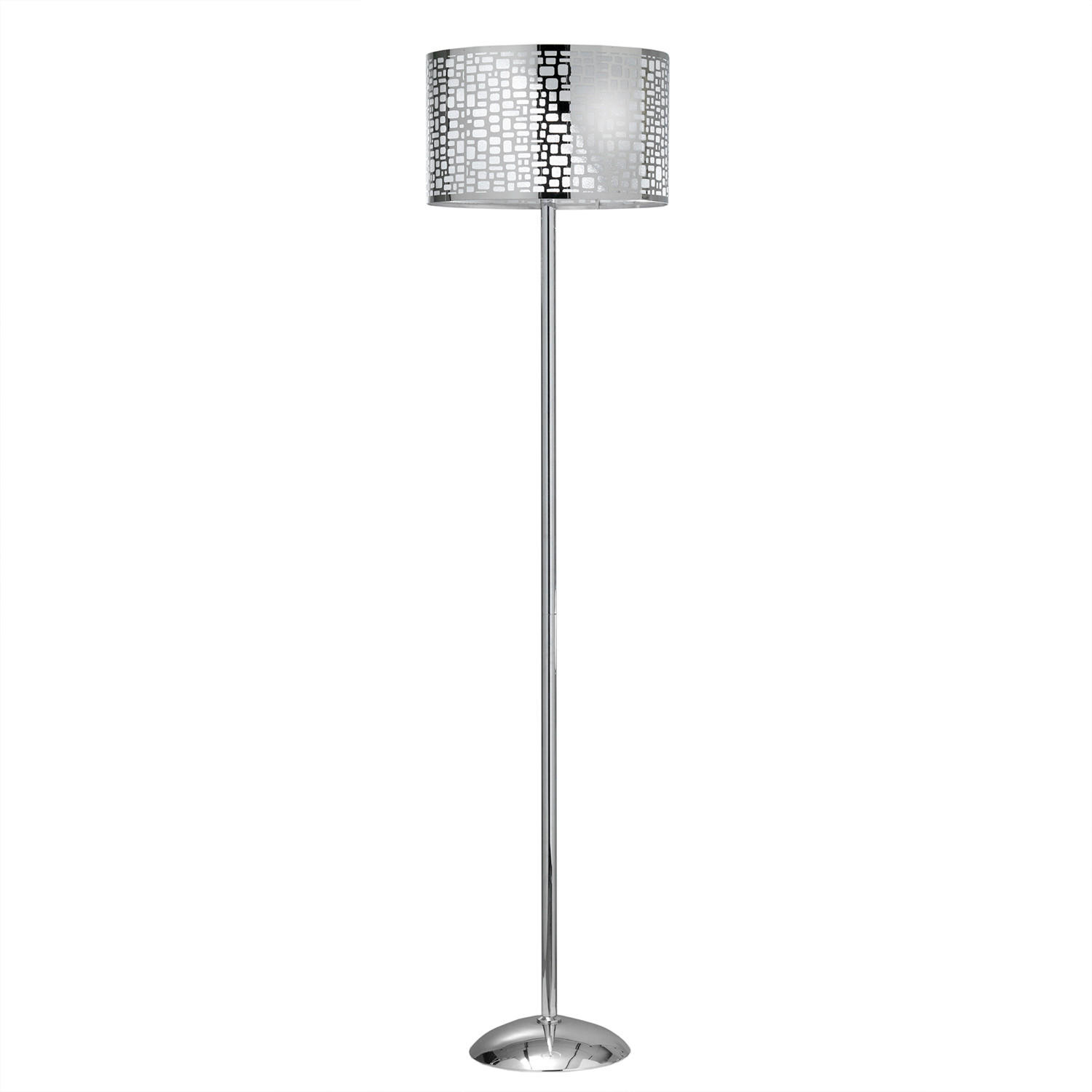 STEHLEUCHTE 38/38/160 cm    - Chromfarben/Schwarz, Basics, Kunststoff/Metall (38/38/160cm)