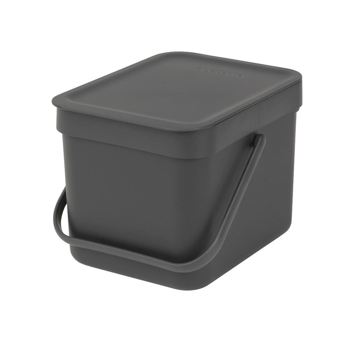 ABFALLEIMER 6 l  Kunststoff  - Grau, Basics, Kunststoff (20/24,9/18,1cm)