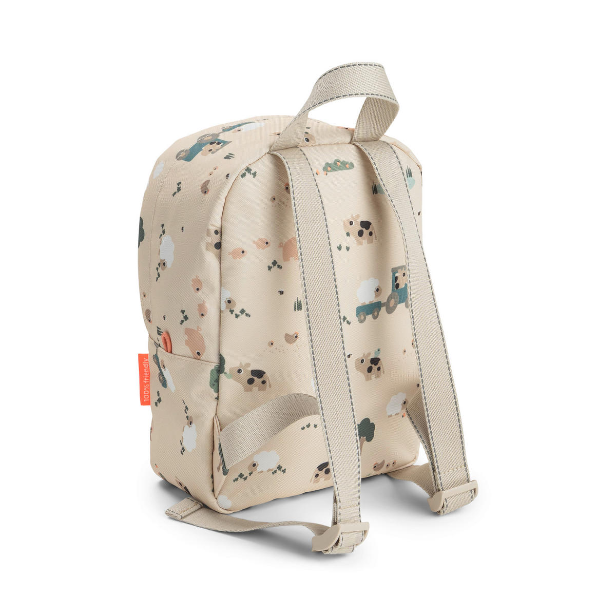 KINDERRUCKSACKSET - Beige/Hellgrau, Basics, Kunststoff/Textil (19/9/26cm) - done by deer