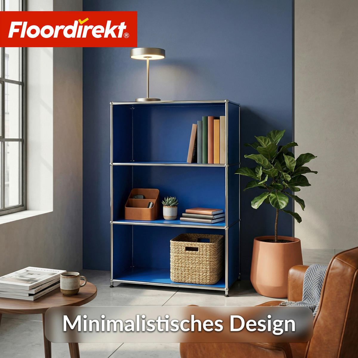 SIDEBOARD Concept Epure MK-101 75/120/40 cm  - Blau, Basics, Metall (75/120/40cm) - Floordirekt