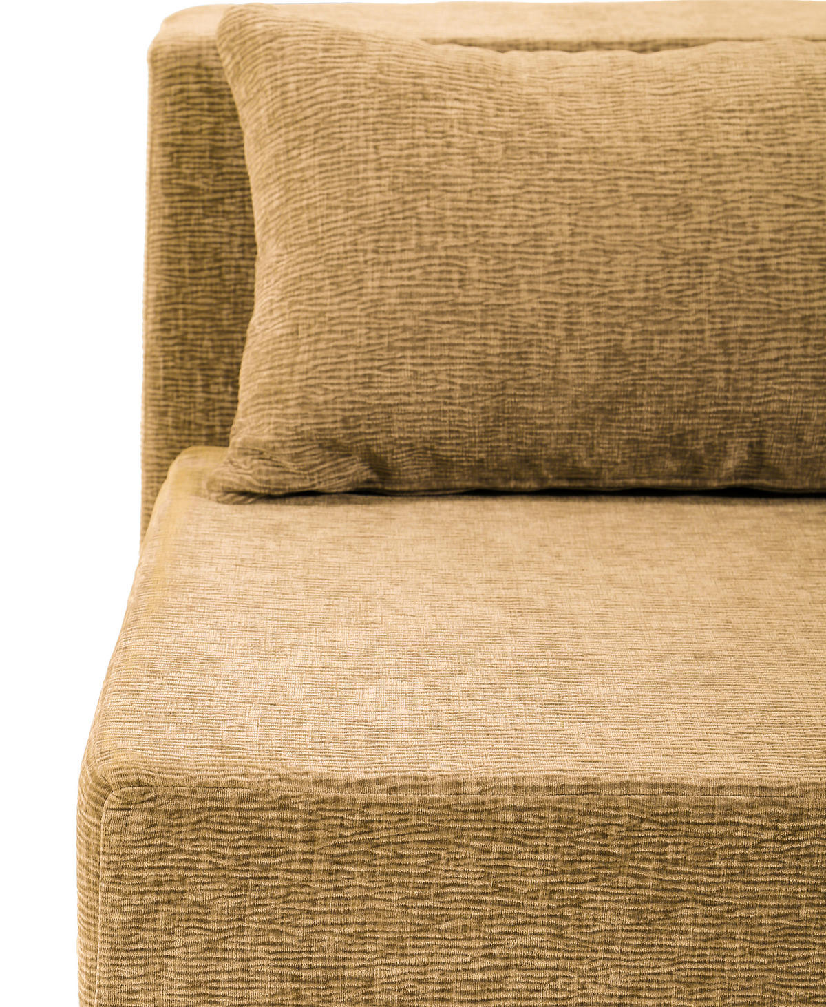 SOFAELEMENT in Leinenoptik Gelb  - Gelb, Design, Textil (82/64/95cm) - P & B