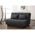 SCHLAFSOFA  in Dunkelgrau  - Dunkelgrau/Schwarz, Design, Textil/Metall (145/92/102cm) - Novel