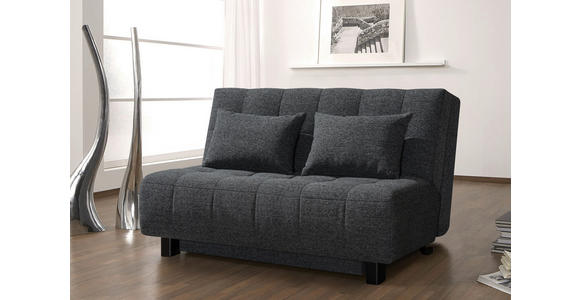 SCHLAFSOFA  in Dunkelgrau  - Dunkelgrau/Schwarz, Design, Textil/Metall (145/92/102cm) - Novel