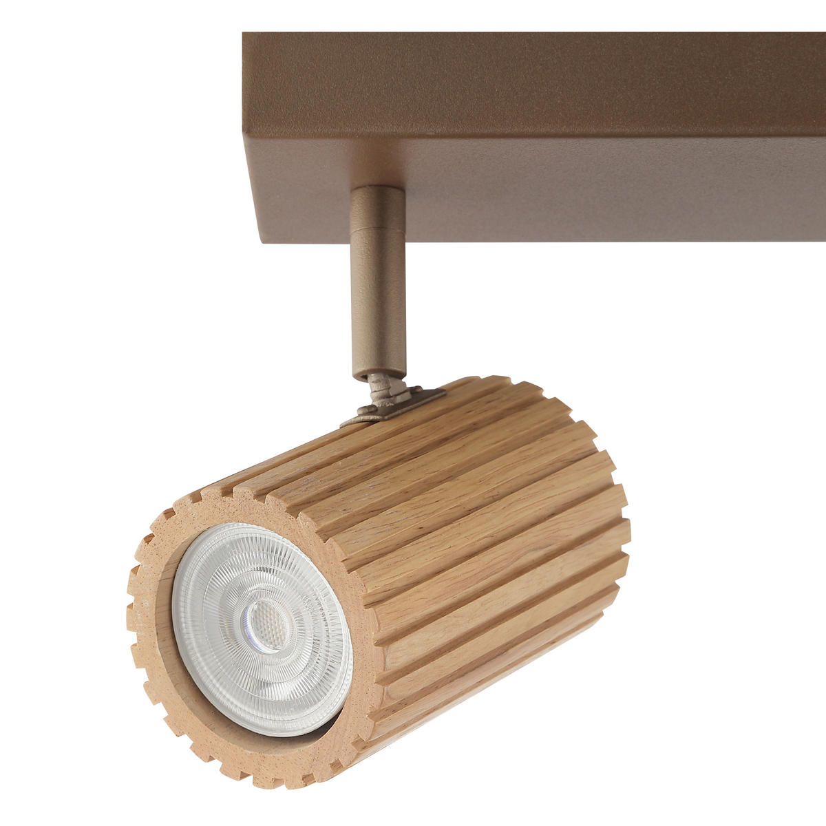 DECKENLEUCHTE LAKEWOOD 78,2/17,6/8 cm  - Braun, Design, Holz/Metall (78,2/17,6/8cm)