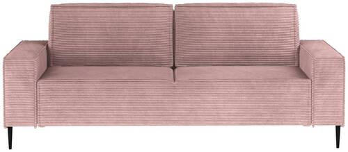 BÄDDSOFFA i vävt tyg mauve  - svart/mauve, Design, metall/textil (240/89/103cm) - MID.YOU