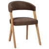STUHL  in Flachgewebe  - Wildeiche/Eichefarben, Modern, Holz/Textil (56/81/66cm) - Venda
