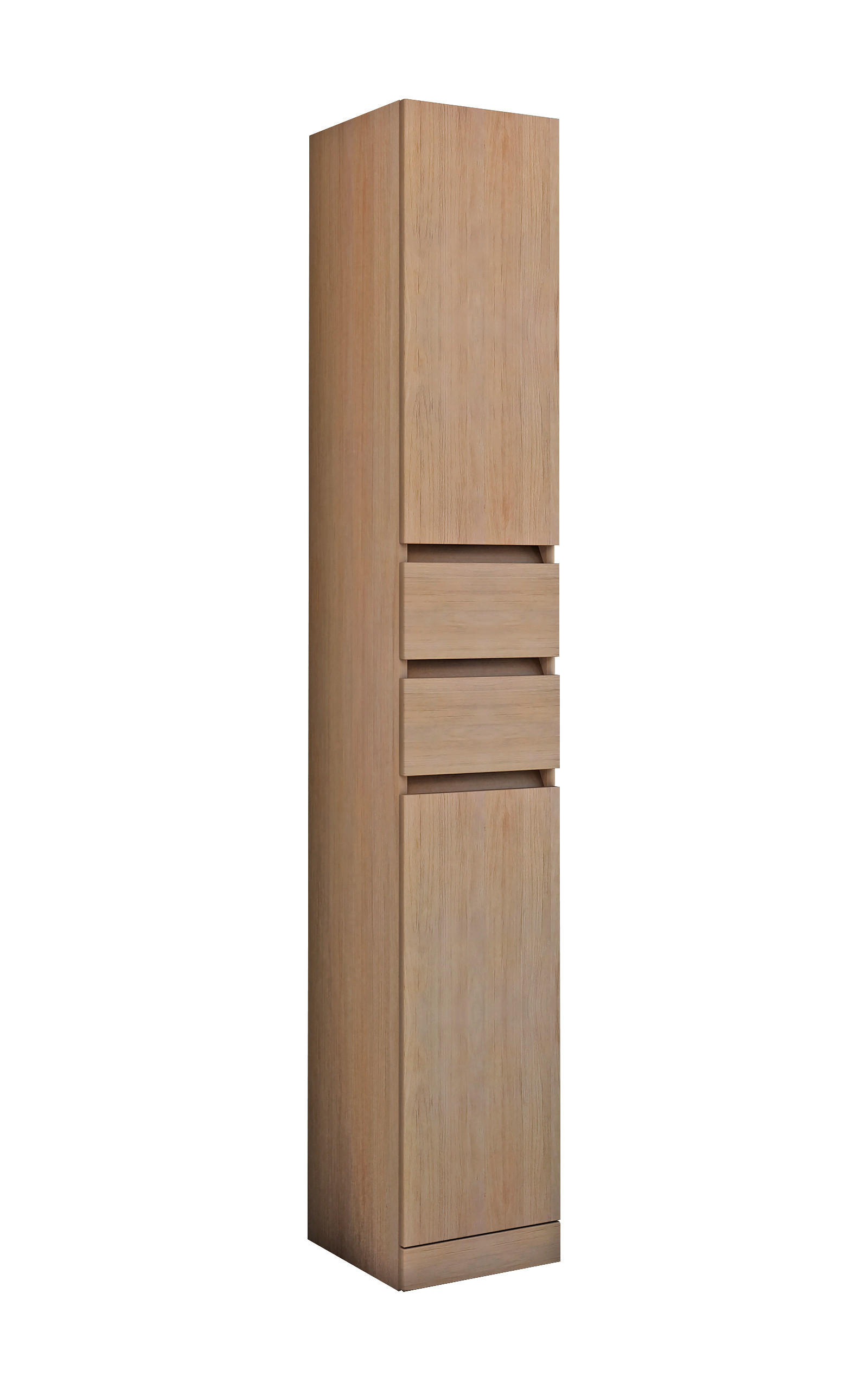 MAGASSZEKRÉNY 30/190/33,5 cm  - ezüst/tölgyfa, Basics, faalapú anyag (30/190/33,5cm) - Welnova
