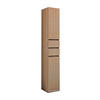 MAGASSZEKRÉNY 30/190/33,5 cm  - ezüst/tölgyfa, Basics, faalapú anyag (30/190/33,5cm) - Welnova