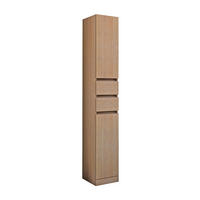 MAGASSZEKRÉNY 30/190/33,5 cm  - ezüst/tölgyfa, Basics, faalapú anyag (30/190/33,5cm) - Welnova