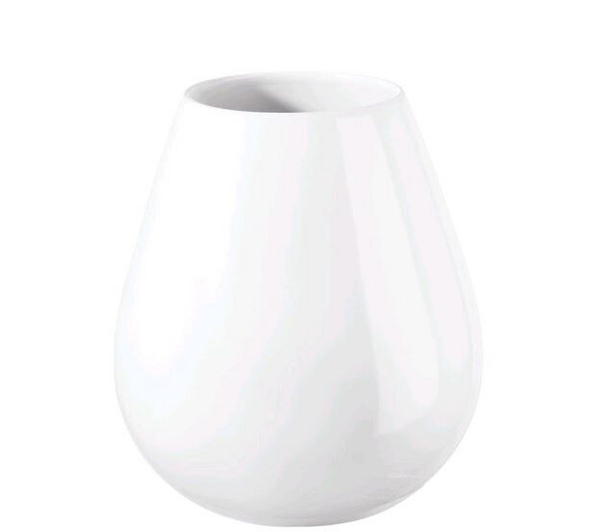 VÁZA, keramika, 18 cm - bílá, Konvenční, keramika (18cm) - ASA