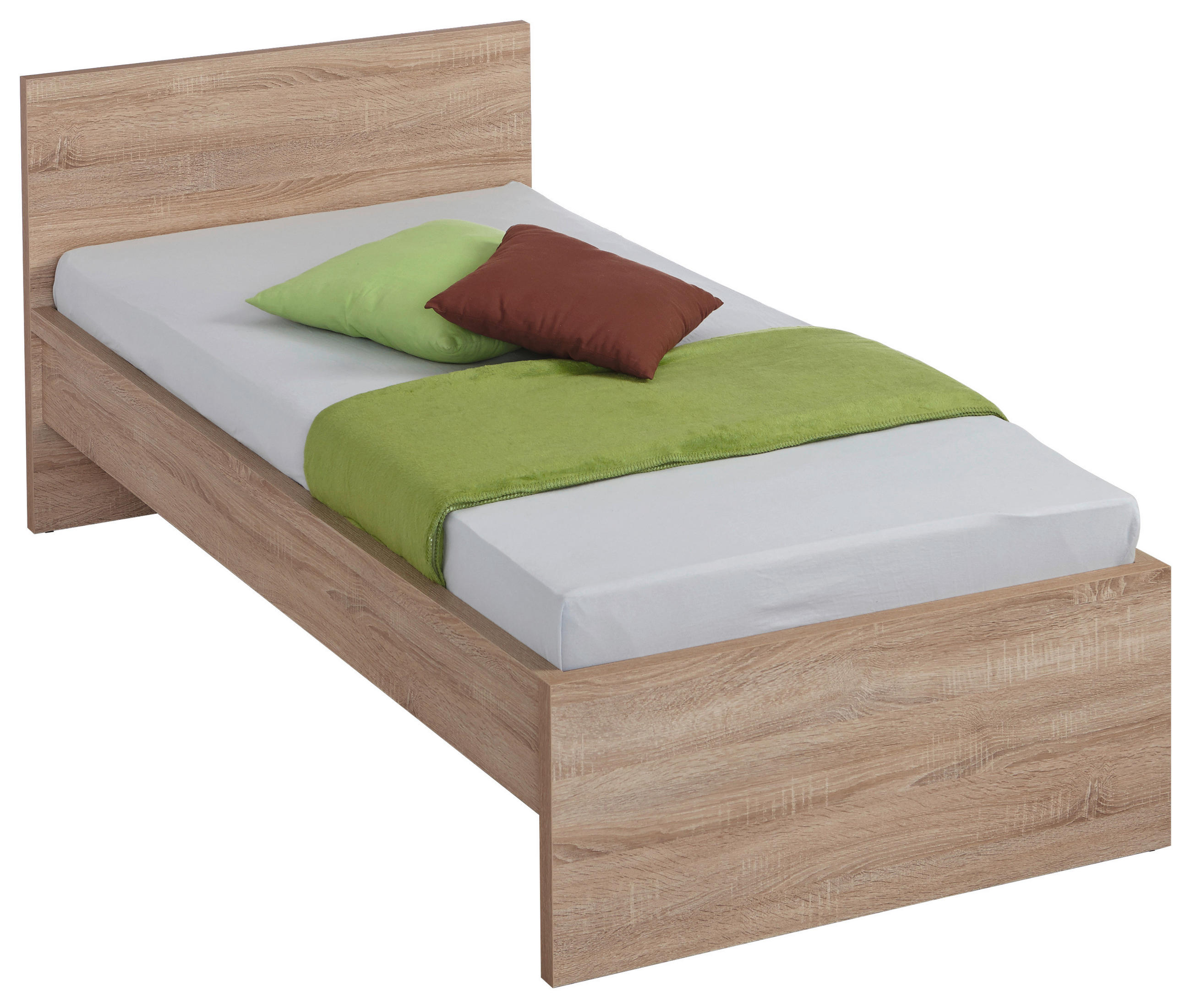 Pat 90x200 cm 90/200 cm  in stejar Sonoma   - stejar Sonoma, Konventionell, material pe bază de lemn (90/200cm) - Carryhome