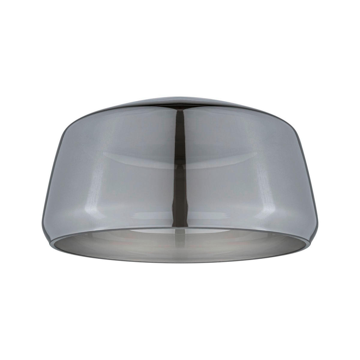 SCHIENENSYSTEM-LEUCHTENSCHIRM - Grau, Basics, Glas (23/12,4cm) - Paulmann