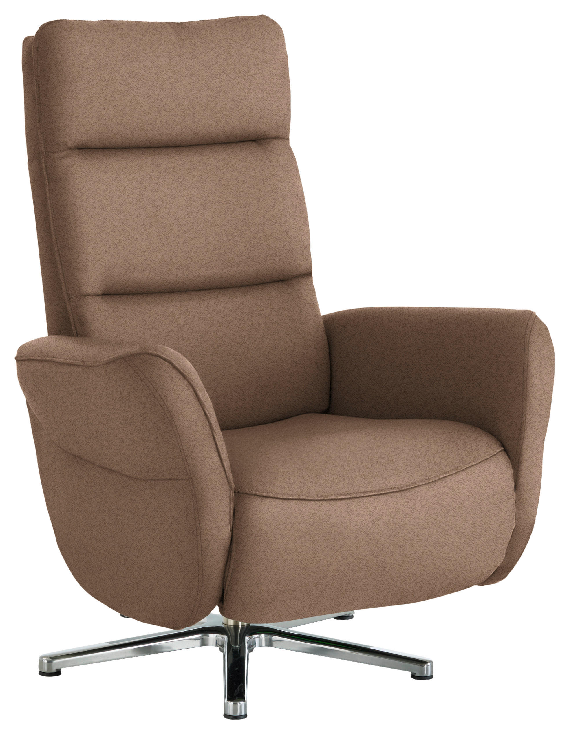 RELAXSESSEL Textil Sandfarben  - Sandfarben/Chromfarben, Design, Textil/Metall (78/113/83cm) - Beldomo Speed