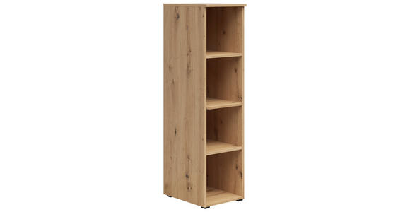REGAL Eiche Artisan - Anthrazit/Eiche Artisan, MODERN, Holzwerkstoff/Kunststoff (30/115/40cm) - Carryhome