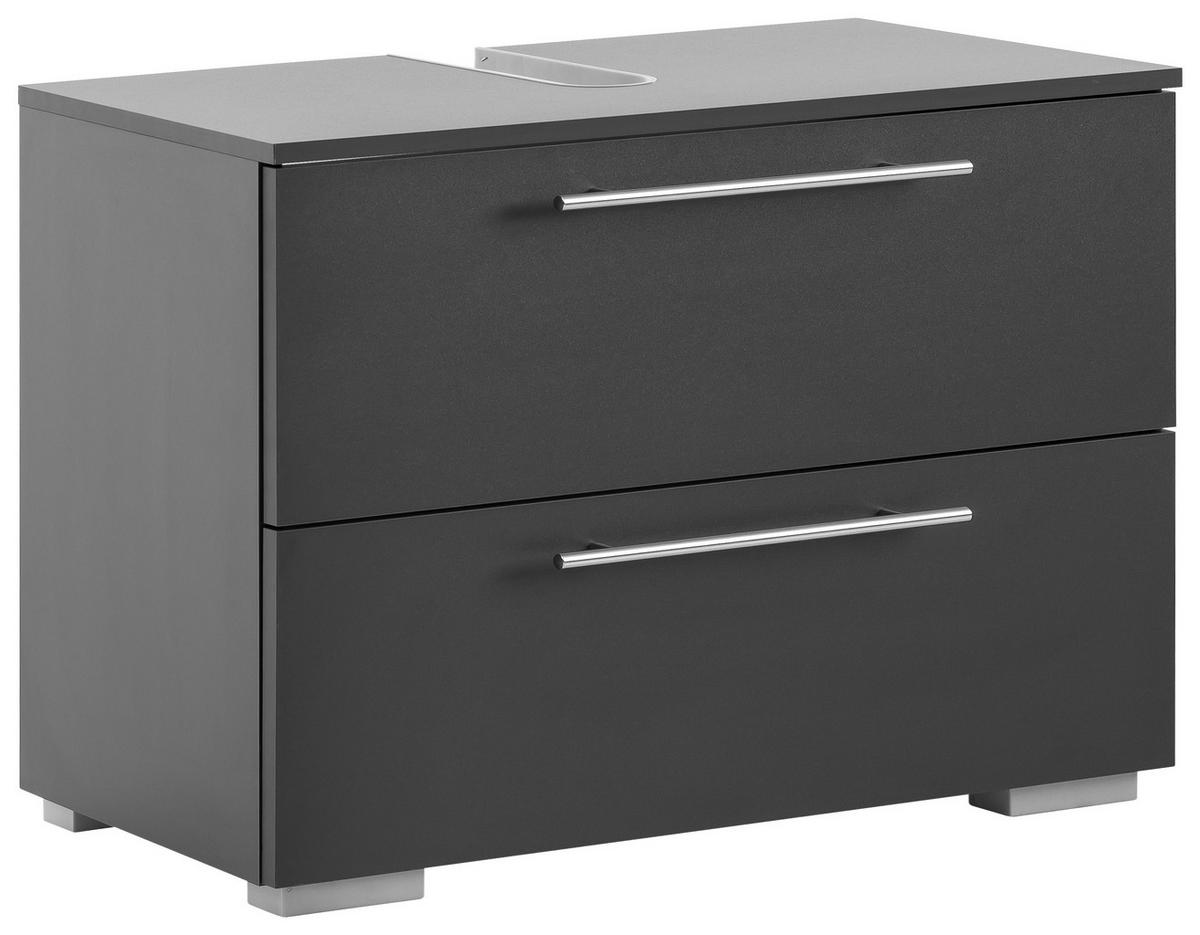 WASCHBECKENUNTERSCHRANK 80,2/59,1/35 cm  - Chromfarben/Anthrazit, KONVENTIONELL, Holzwerkstoff/Metall (80,2/59,1/35cm) - MID.YOU