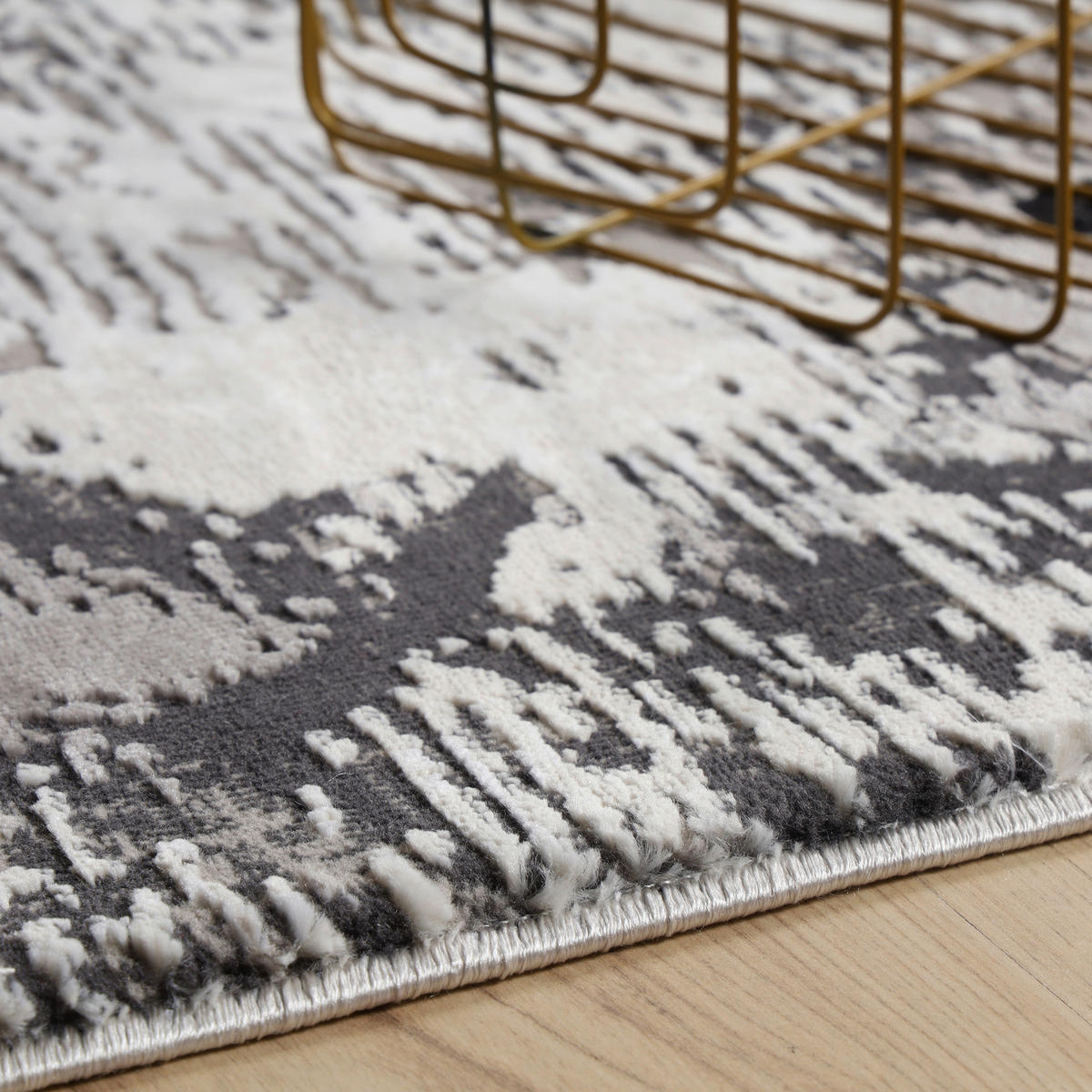 COVOR ȚESUT My Opal  - alb/negru, Design, textil (200/290cm)