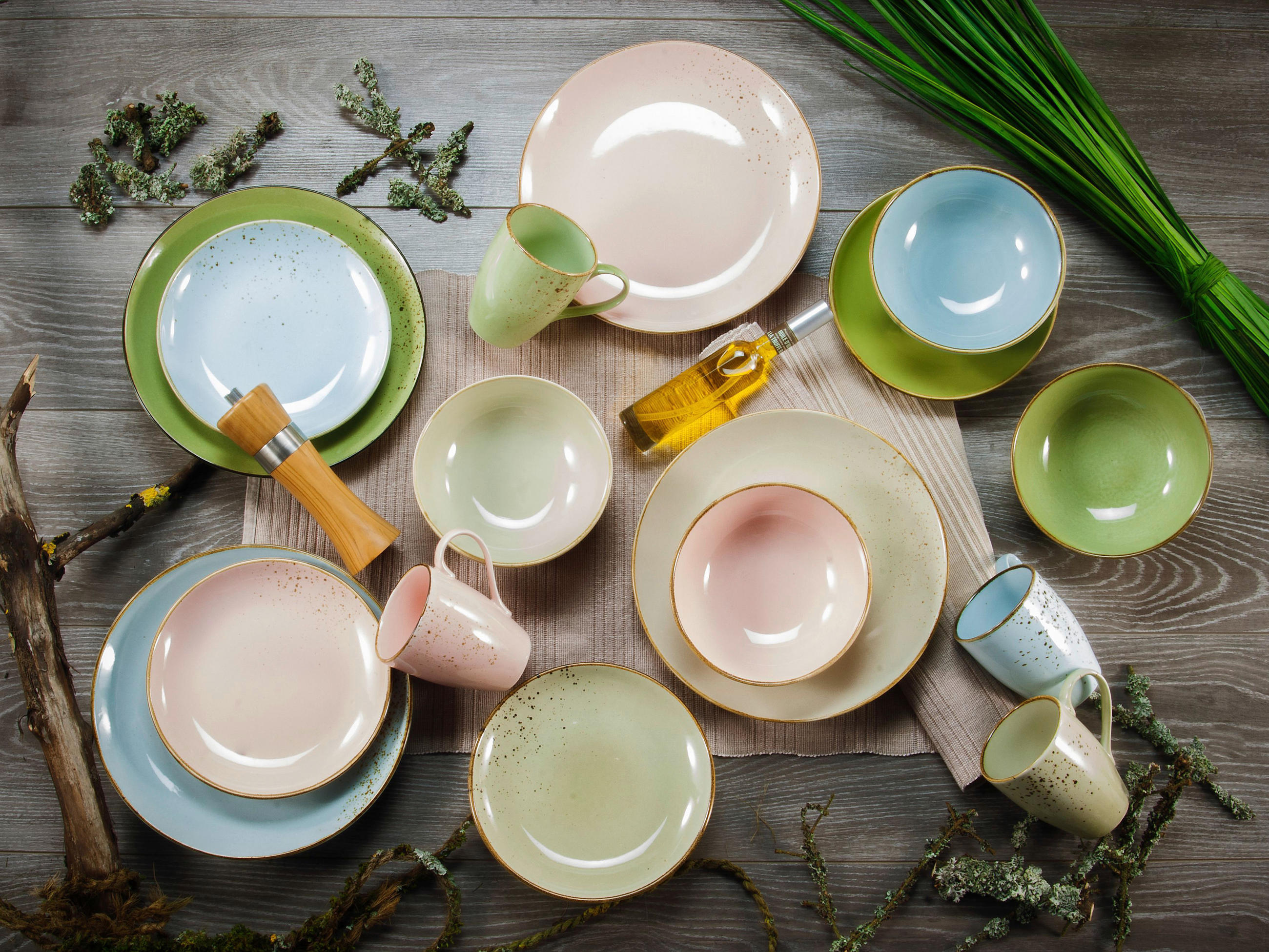 SET MATTALLRIKAR 27 cm  - ljusrosa, Trend, keramik (27cm) - Creatable
