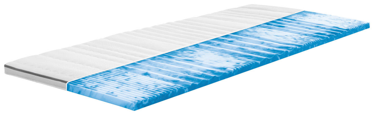 TOPPER 90/200 cm Höhe ca. 5 cm  - Weiss, Basics, Textil (90/200cm) - Modante