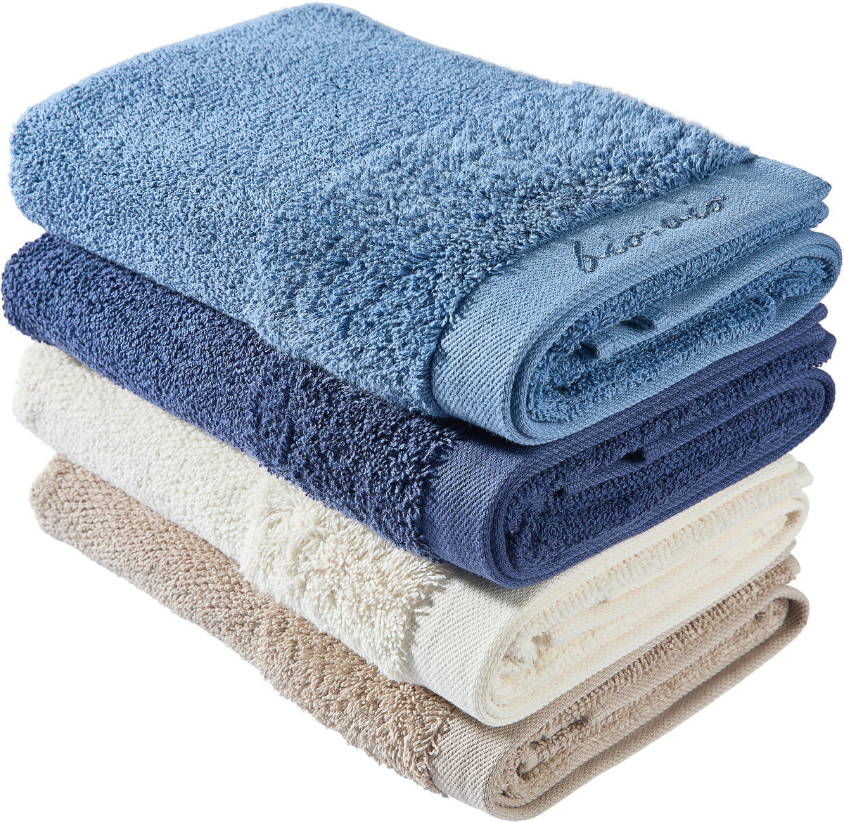 HANDTUCH BONITA Dunkelblau  - Dunkelblau, Natur, Textil (50/100cm) - Bio:Vio