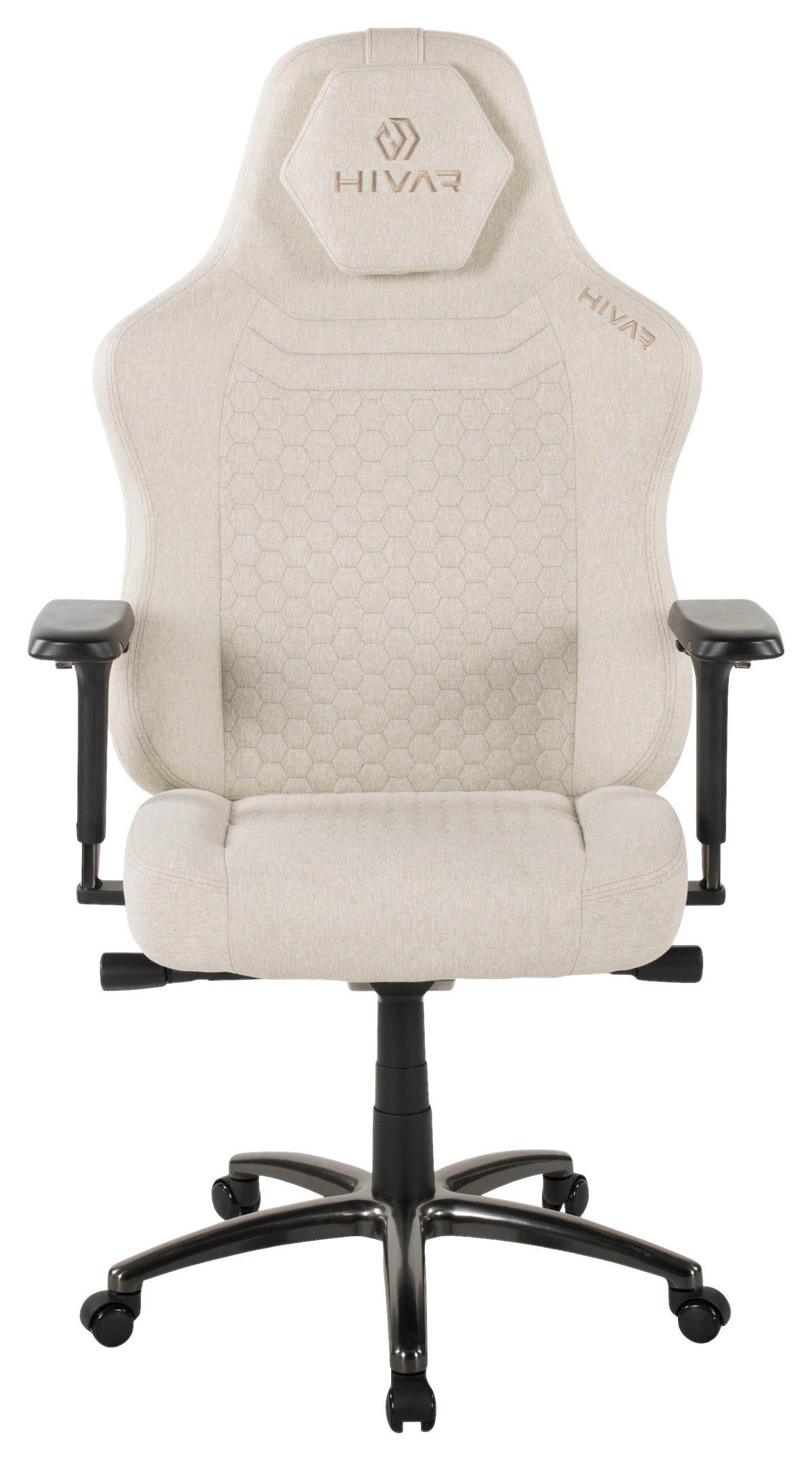 ORBICAL XL Desert obsidian Schwarz, Beige Metall, Textil   - Schwarz Hochglanz/Beige, LIFESTYLE, Textil/Metall (81/147/72cm) - HIVAR
