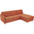 WOHNLANDSCHAFT - Chromfarben/Rot, KONVENTIONELL, Textil/Metall (236/84/100 (183)cm)