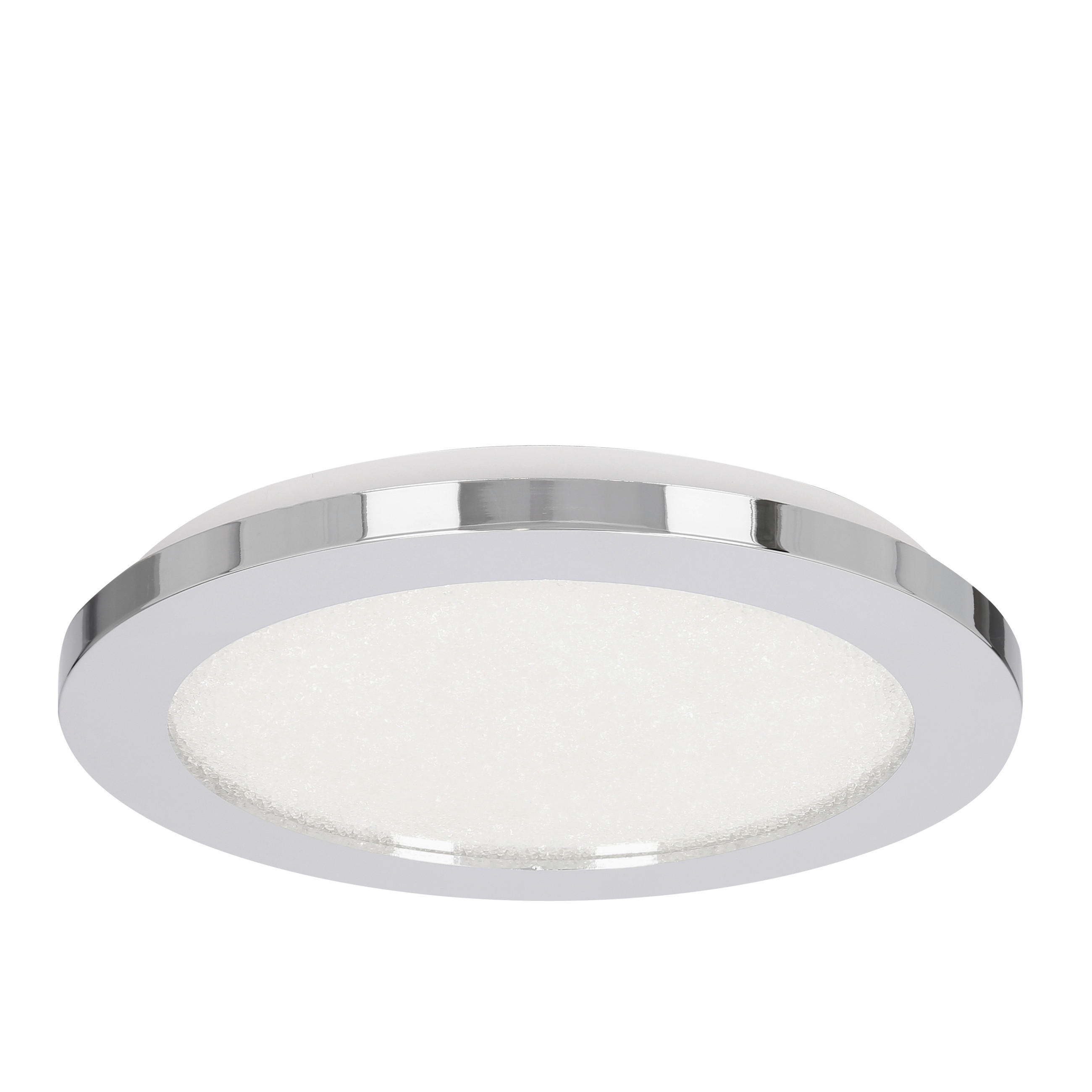 LED-DECKENLEUCHTE Pixel 22.5/22.5/2.7 cm   - Chromfarben, KONVENTIONELL, Kunststoff (22.5/22.5/2.7cm)