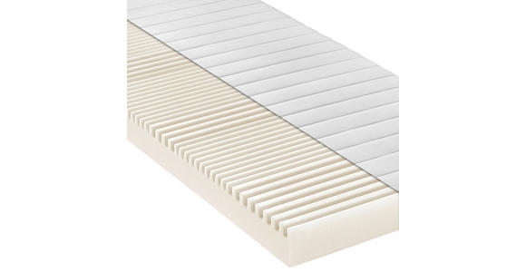 KOMFORTSCHAUMMATRATZE 100/200 cm Höhe ca. 13 cm  - Weiß, Basics, Textil (100/200cm) - Xora