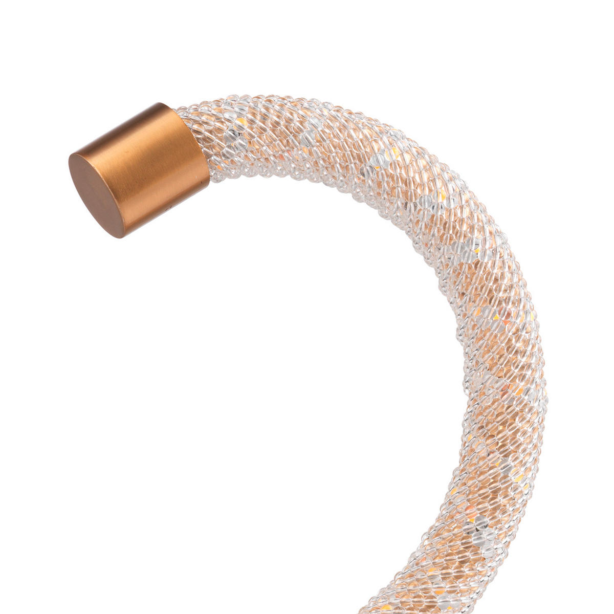 LED-TISCHLEUCHTE 20/20/30 cm   - Beige/Goldfarben, Design, Glas/Kunststoff (20/20/30cm)
