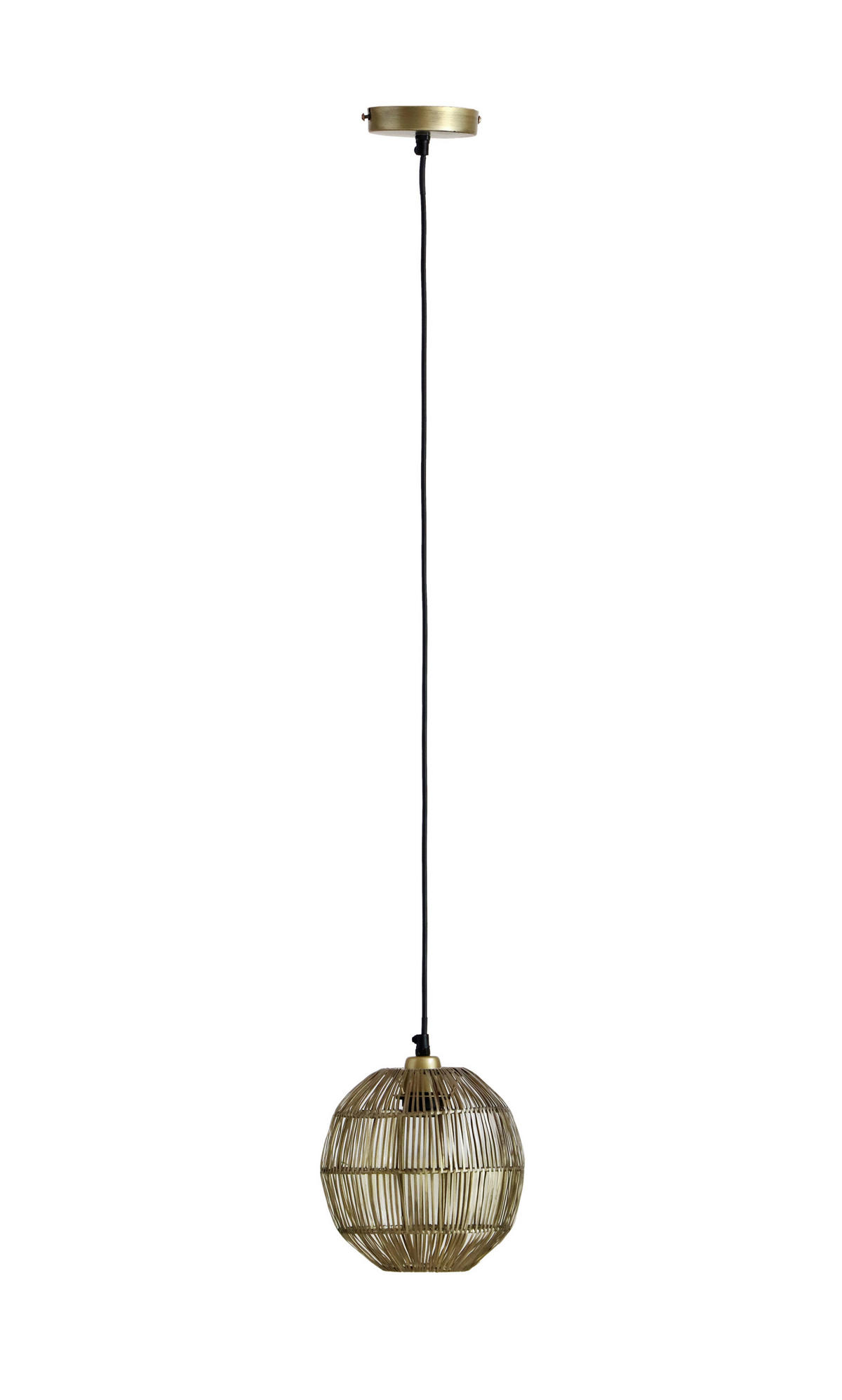 HÄNGELEUCHTE 20/120 cm    - Messingfarben, Konventionell, Metall (20/120cm) - Globo
