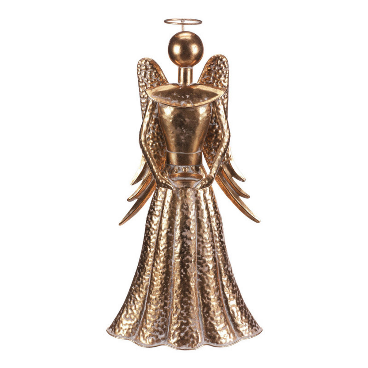 VIANOČNÁ FIGÚRKA - zlatá, Basics, kov (25/49/15cm)