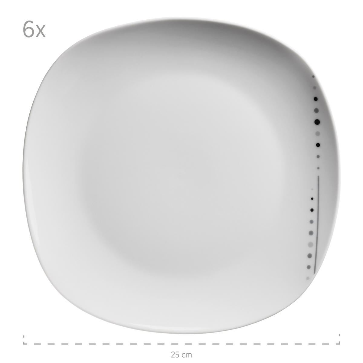 TAFELSERVICE 18-teilig  - Weiss, Basics, Keramik - Mäser