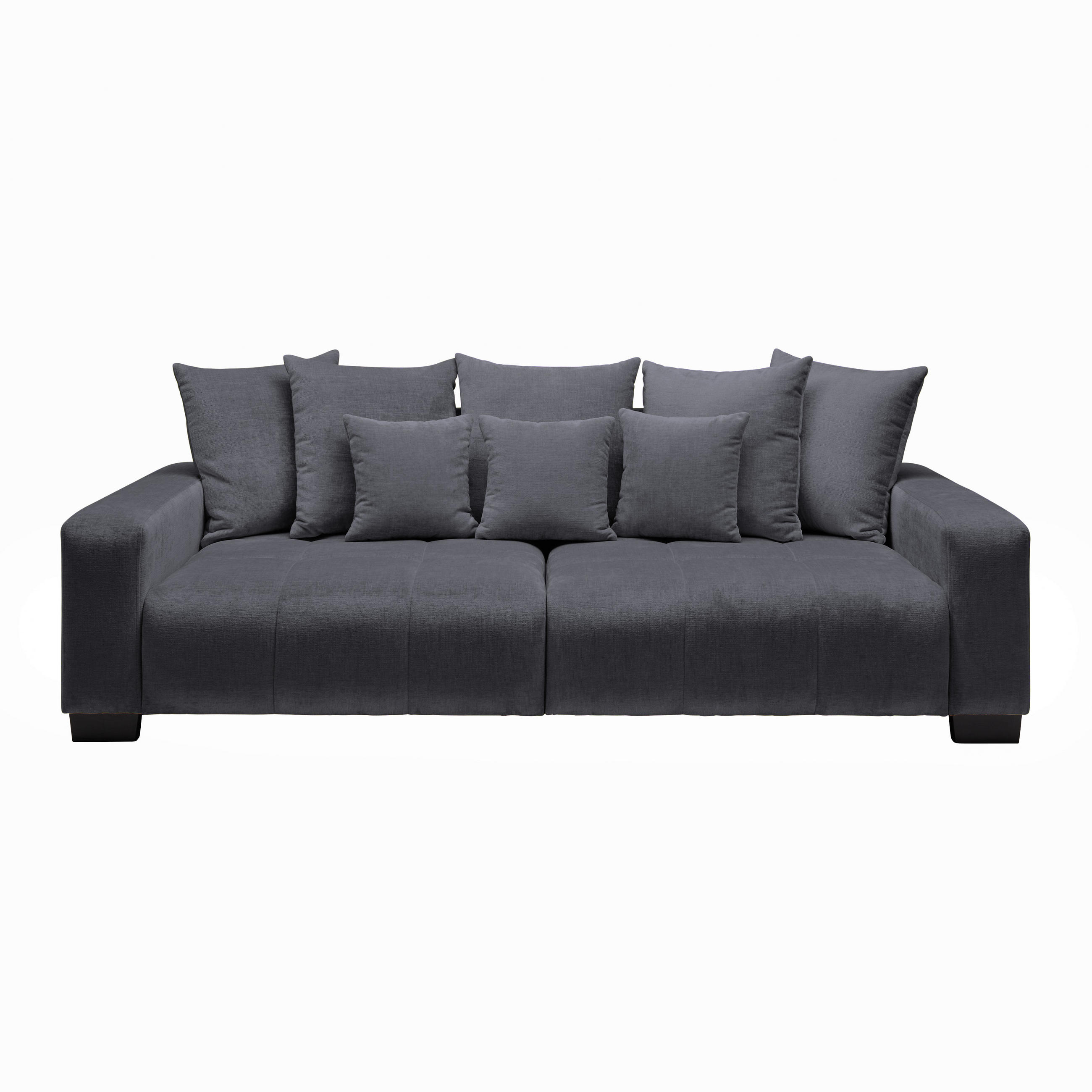 BIG SOFFA i grafitfärgad  - grafitfärgad/svart, Modern, trä (246/93/124cm) - MID.YOU