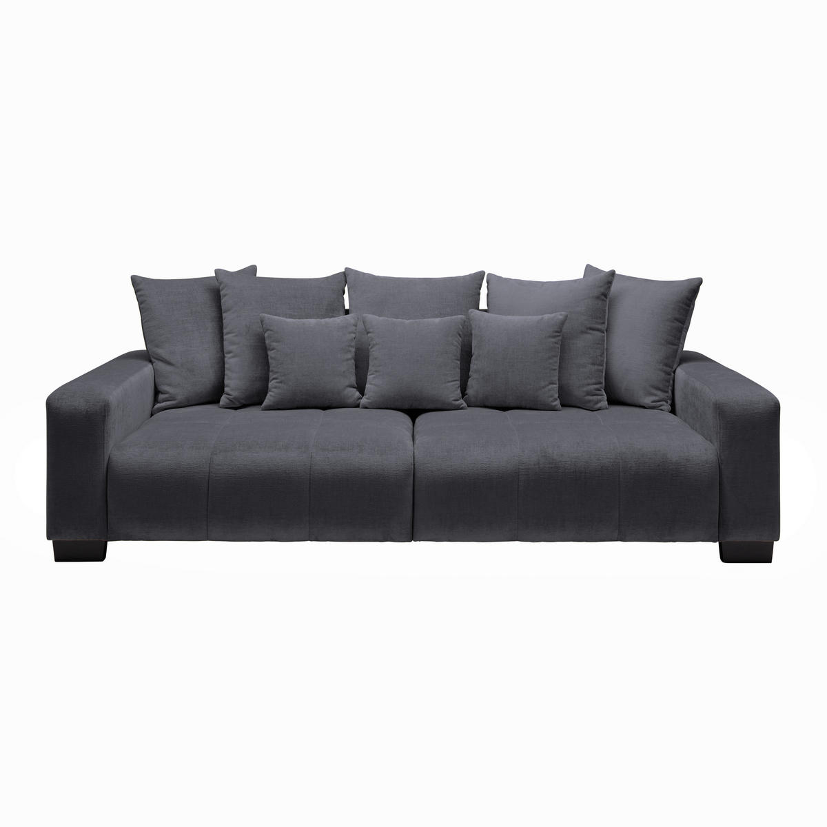 BIG SOFFA i grafitfärgad  - grafitfärgad/svart, Modern, trä (246/93/124cm) - MID.YOU