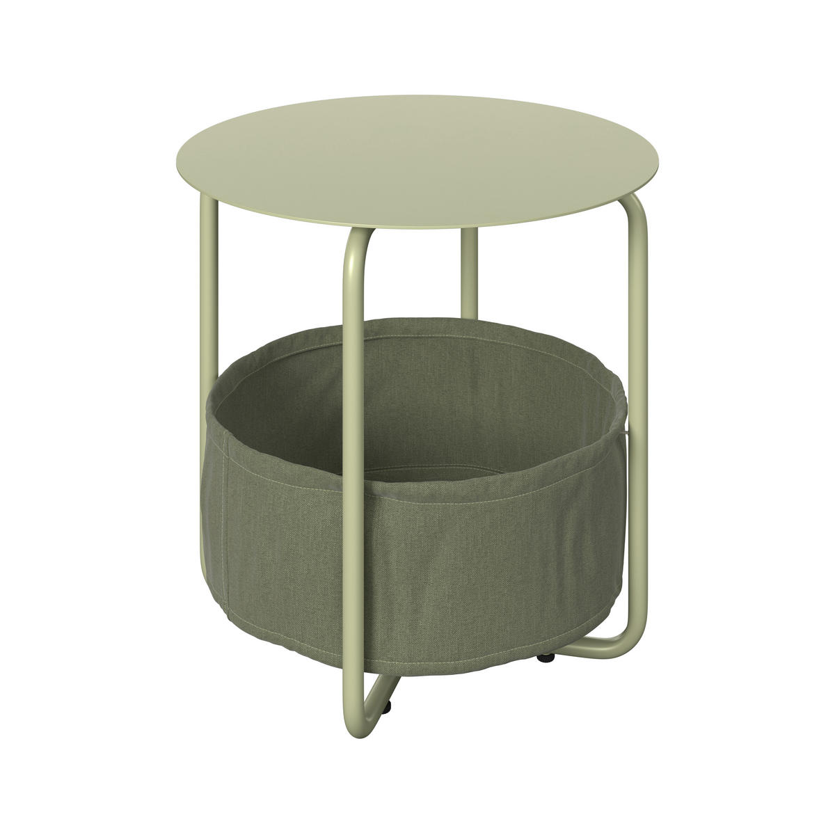 BEISTELLTISCH in Metall, Textil 50/50/51 cm  - Grün, Design, Textil/Metall (50/50/51cm) - Ambia Garden