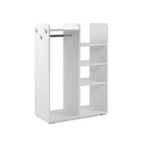 REGAL bijela  drvni materijal  - bijela/srebrne boje, Moderno, drvni materijal/plastika (78/109/39cm)